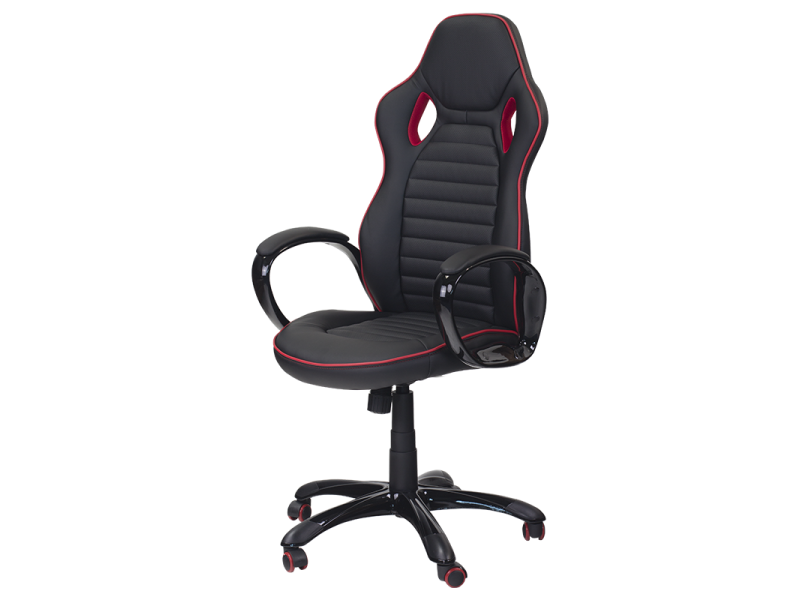 Президентски офис стол Carmen 7502 - черно-червен -