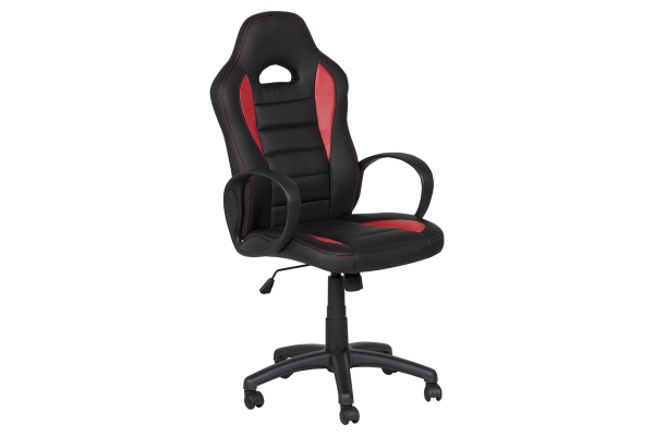 Президентски офис стол Carmen 7501 - червено-черен