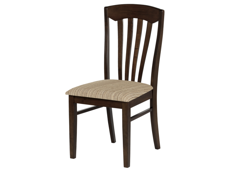 Трапезен стол PALMA - какао / бежово райе -