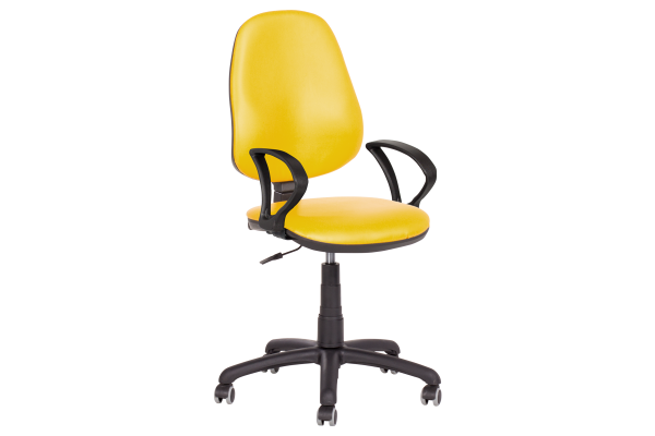 Офис стол Polo (с подлакътници) - жълт