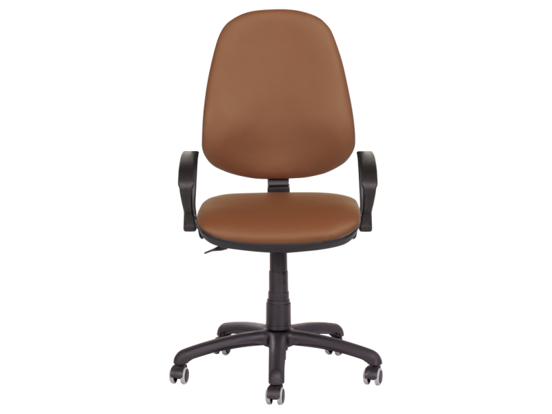 Офис стол Polo (с подлакътници) - кафяв N -