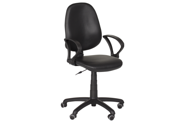 Офис стол Polo (с подлакътници) - черен