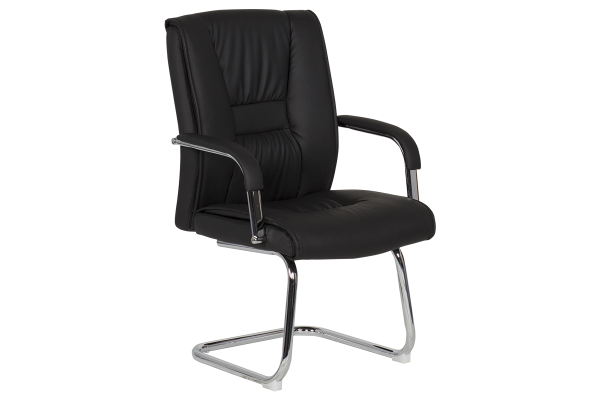 Посетителски стол Carmen 6540 - черен LUX