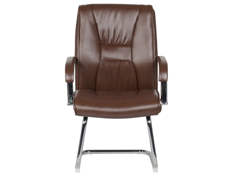 Посетителски стол Carmen 6540 - искрящо кафяв -