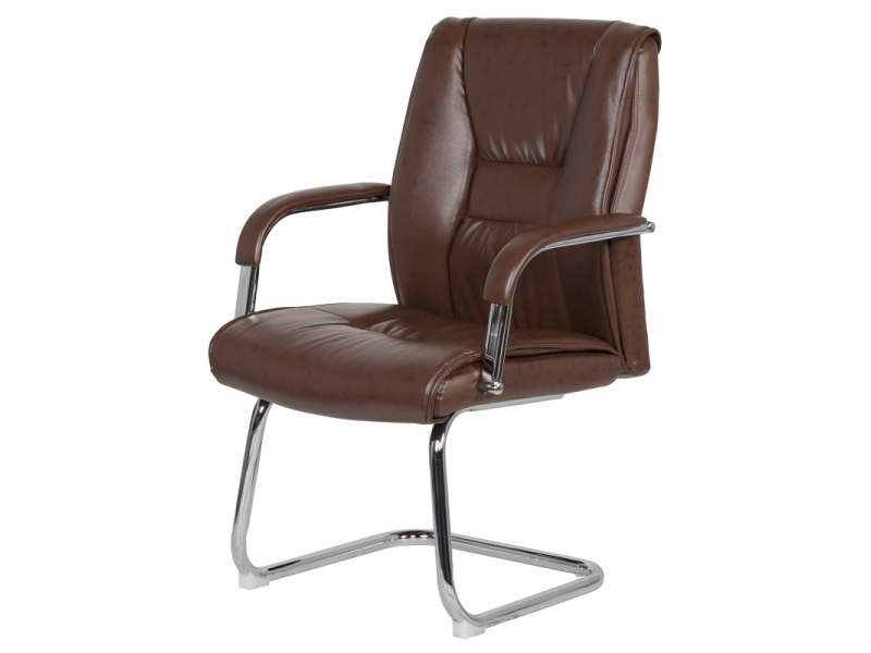 Посетителски стол Carmen 6540 - искрящо кафяв -