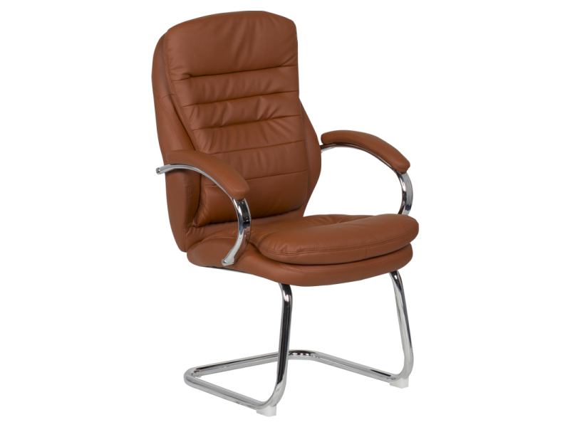 Посетителски стол Carmen 6154 - тъмно оранжев -