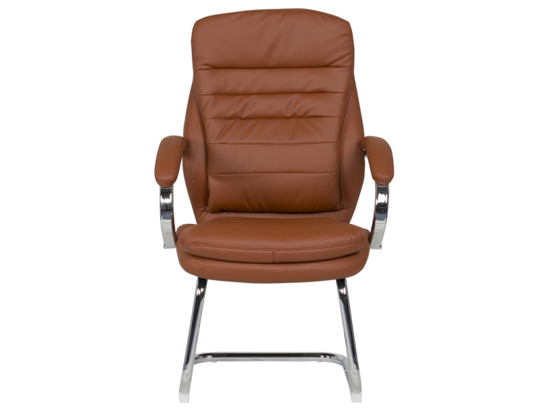 Посетителски стол Carmen 6154 - тъмно оранжев -