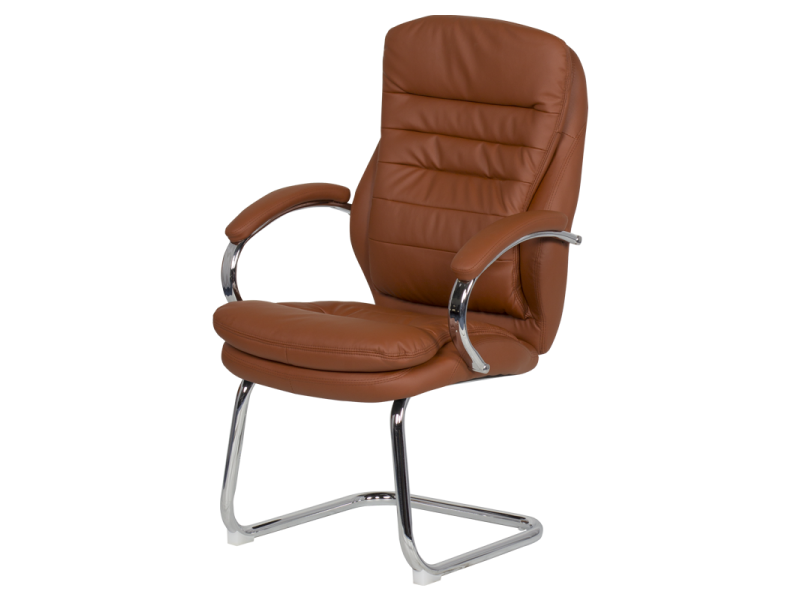 Посетителски стол Carmen 6154 - тъмно оранжев -