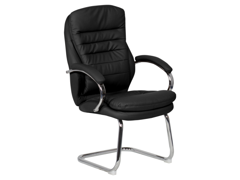 Посетителски стол Carmen 6154 - черен -