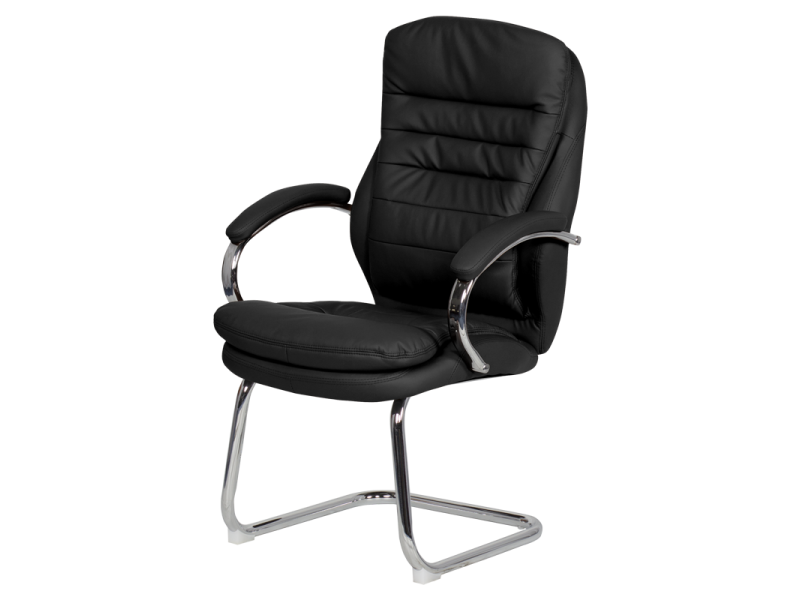 Посетителски стол Carmen 6154 - черен -