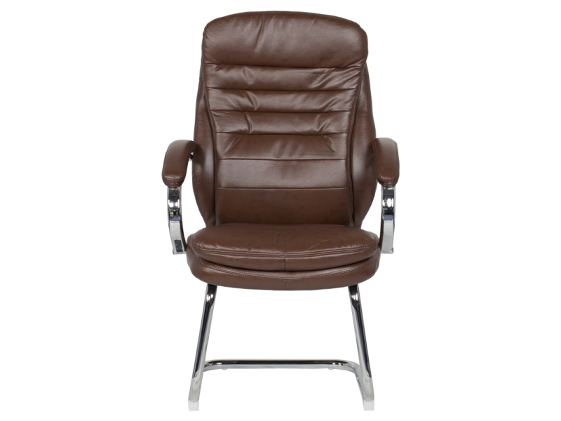 Посетителски стол Carmen 6154 - искрящо кафяв -