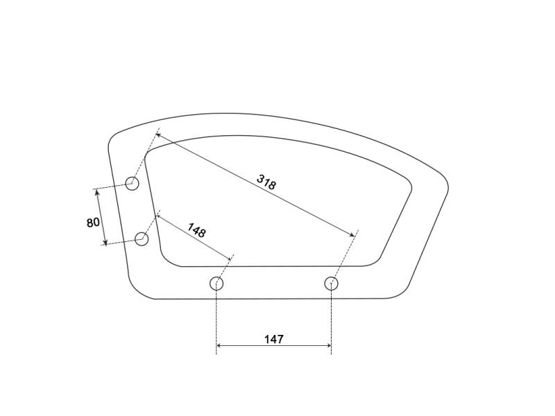Подлакътник за офис стол 6076/6077/6078 - десен -