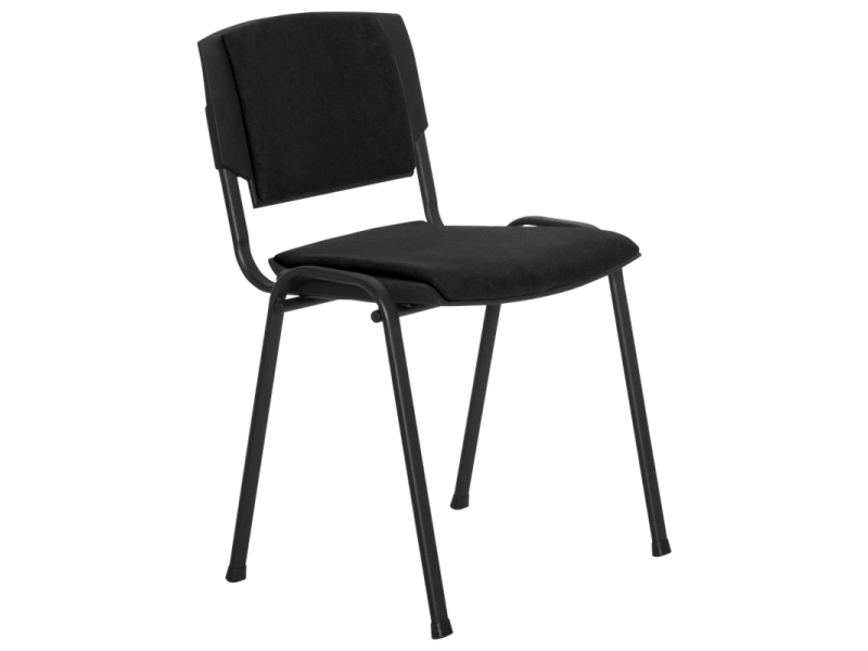 Посетителски стол PRIZMA LUX - черен -