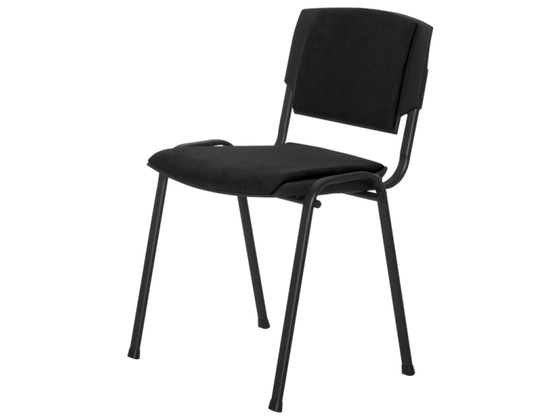 Посетителски стол PRIZMA LUX - черен -