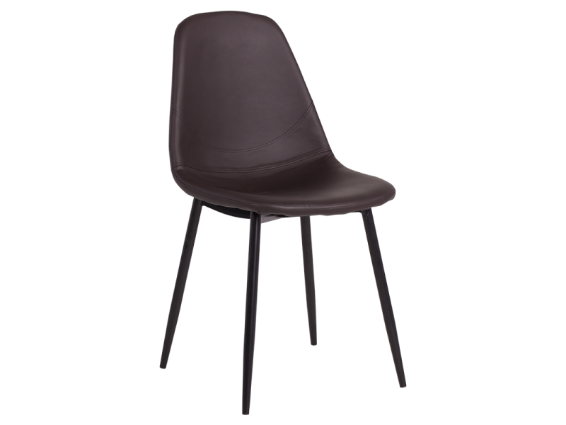 Трапезен стол Carmen 327 - тъмно кафяв -