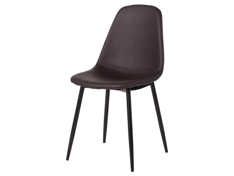 Трапезен стол Carmen 327 - тъмно кафяв -