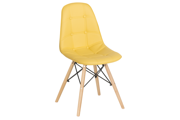 Трапезен стол Carmen 9962 - лимонено жълт