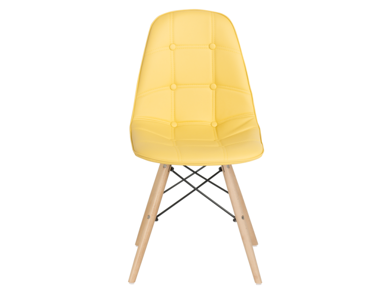 Трапезен стол Carmen 9962 - лимонено жълт -