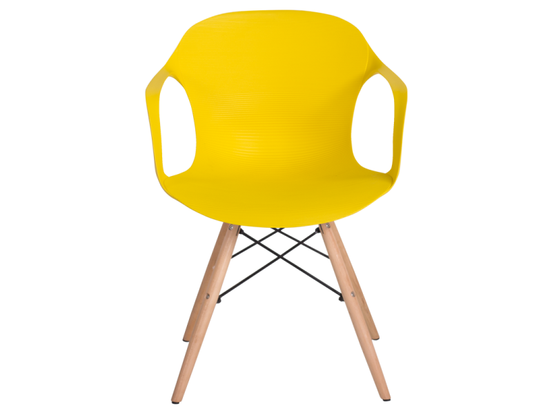 Трапезен стол Carmen 9964 - жълт - Трапезни столове