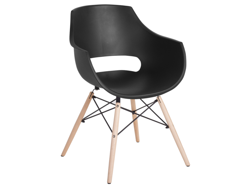 Трапезен стол Carmen 9965 - черен -