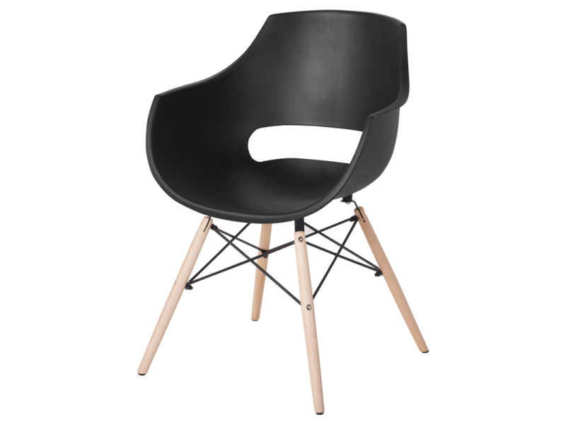 Трапезен стол Carmen 9965 - черен -