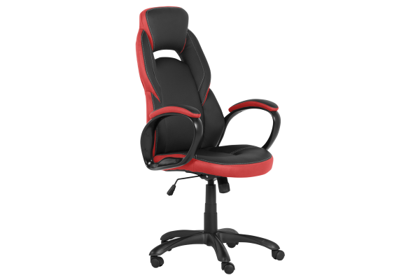 Президентски офис стол Carmen 7511 - черно-червен