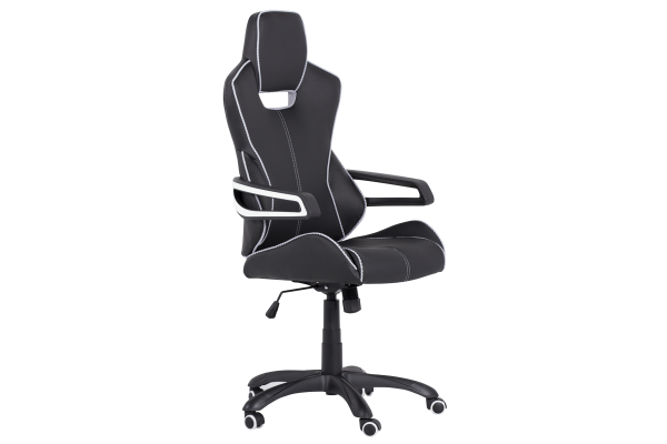 Президентски офис стол Carmen 7513 - черно-бял