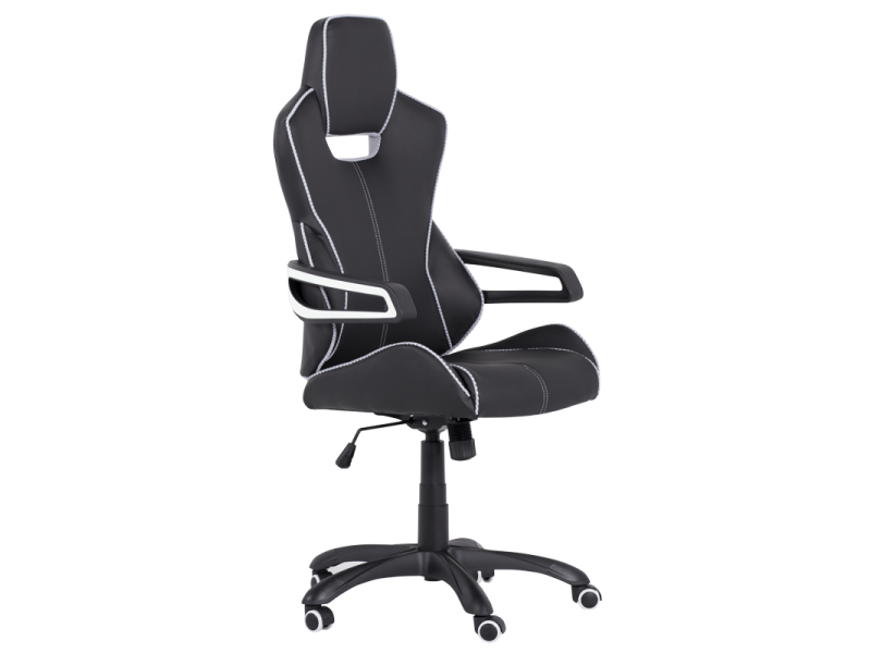 Президентски офис стол Carmen 7513 - черно-бял -