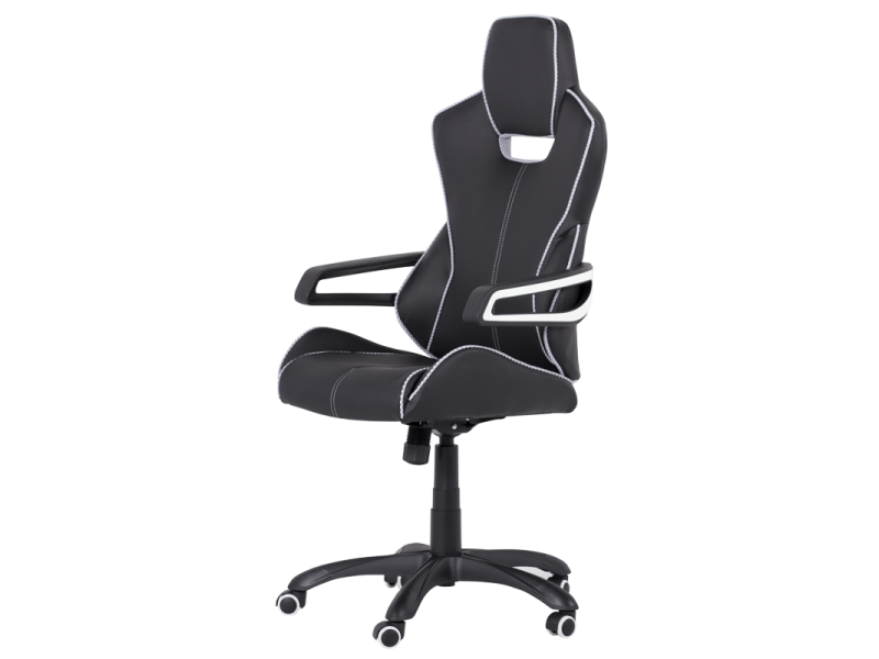 Президентски офис стол Carmen 7513 - черно-бял -