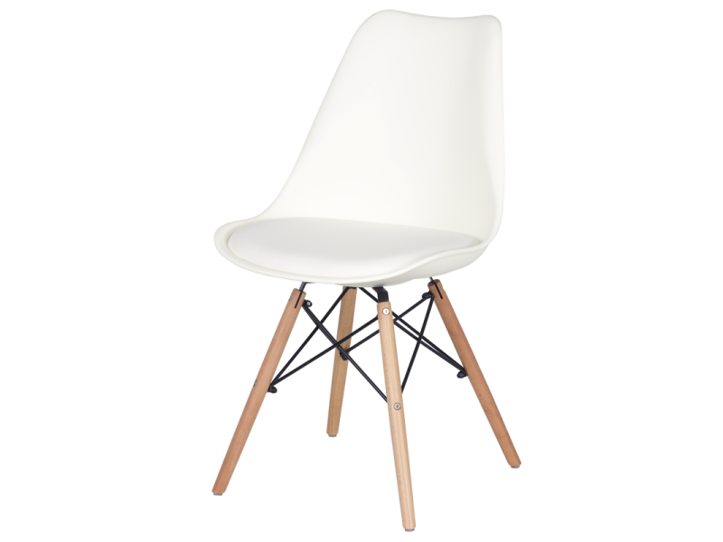 Трапезен стол Carmen 9960 S - бял - Трапезни столове