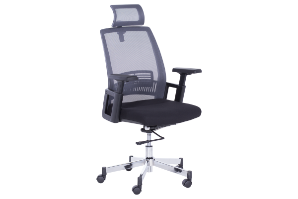 Президентски офис стол Carmen 7514 - графит / черен