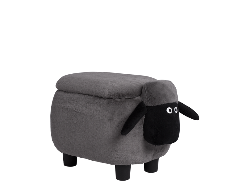 Детска табуретка с ракла - сива овца -