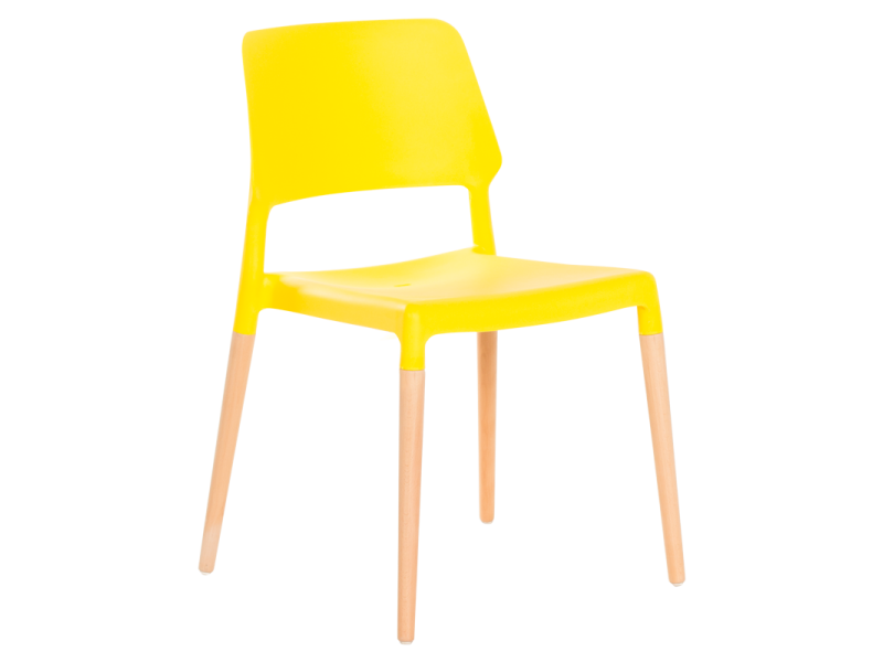 Трапезен стол Carmen 9967 - жълт - Трапезни столове