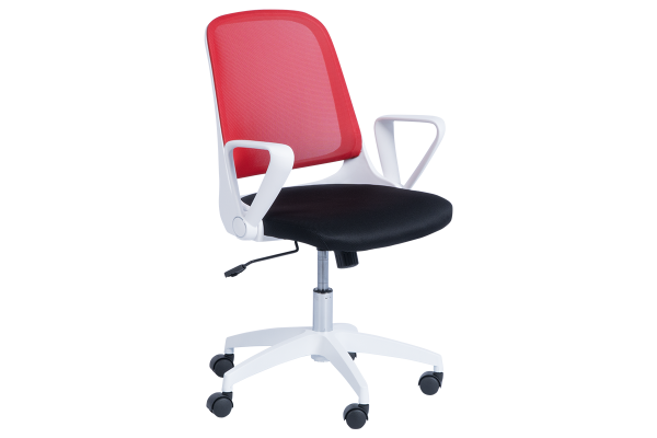 Работен офис стол Carmen 7033 - червено - черен