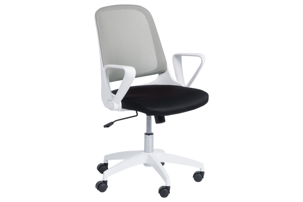 Работен офис стол Carmen 7033 - светло сиво - черен