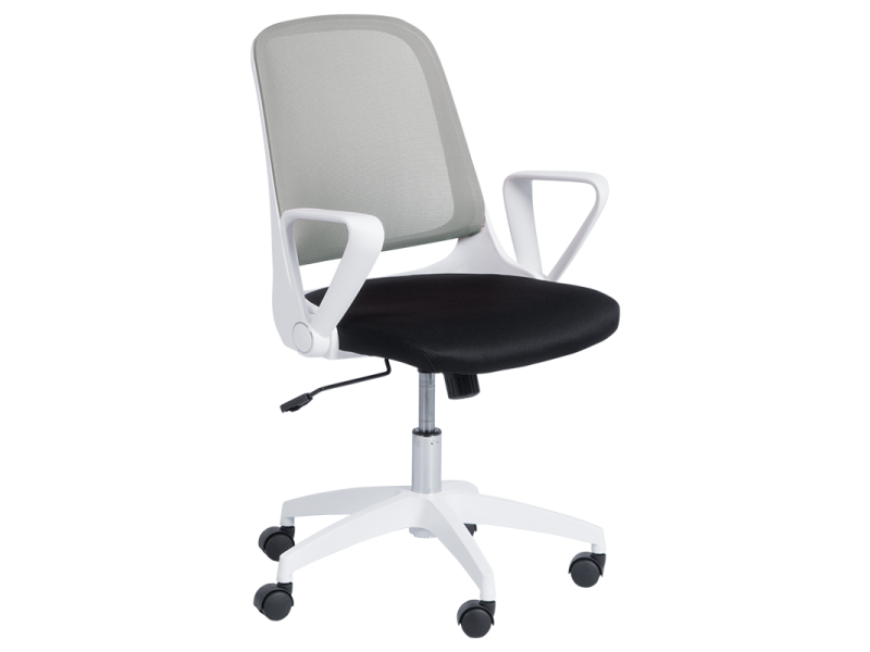 Работен офис стол Carmen 7033 - светло сиво - черен -