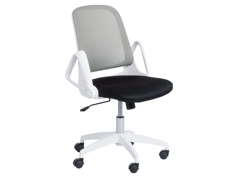 Работен офис стол Carmen 7033 - светло сиво - черен -