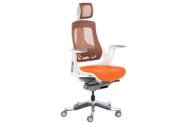 Президентски офис стол AMBRA - оранжев