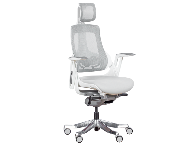 Президентски офис стол AMBRA - бял -