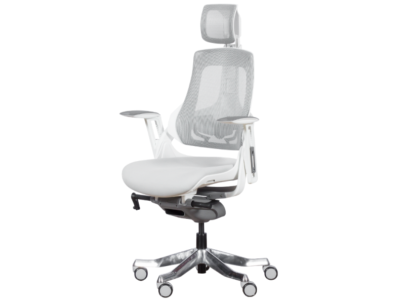 Президентски офис стол AMBRA - бял -