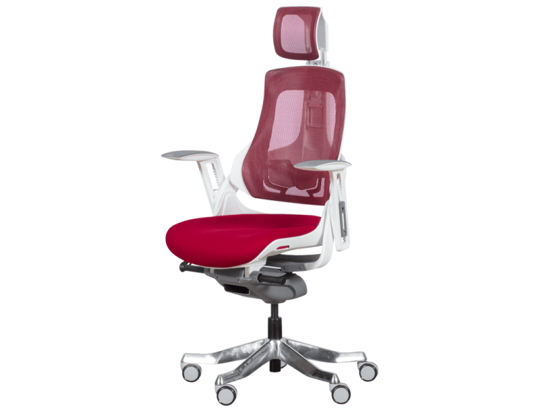 Президентски офис стол AMBRA - червен -