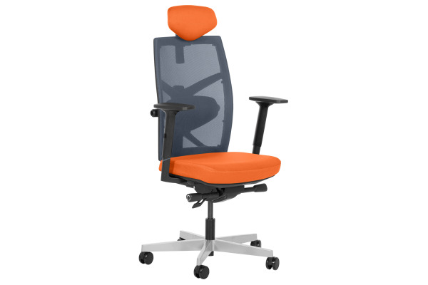 Президентски офис стол FREDO - оранжев