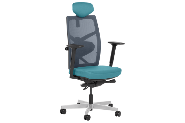 Президентски офис стол FREDO - морско син