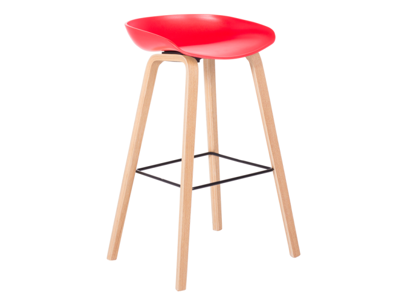 Бар стол Carmen 3078 - червен -