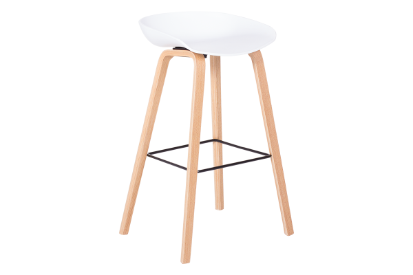 Бар стол Carmen 3078 - бял