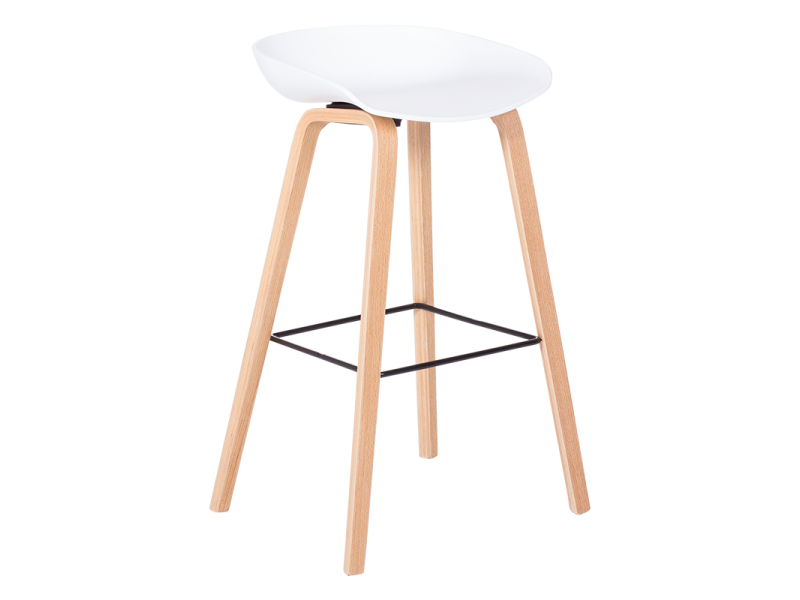 Бар стол Carmen 3078 - бял -