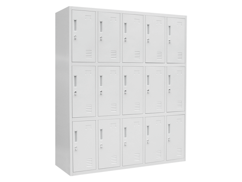 Метален шкаф Carmen CR-1275 J - сив -