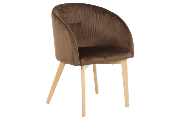 Трапезен стол Carmen 522 - кафяв