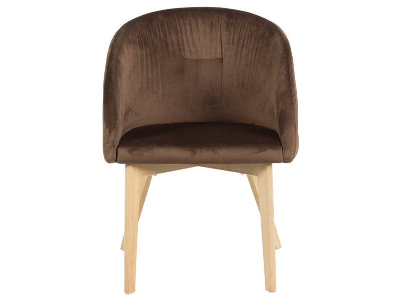 Трапезен стол Carmen 522 - кафяв -