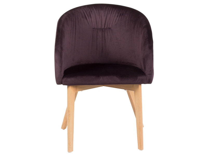 Трапезен стол Carmen 522 - тъмно кафяв -